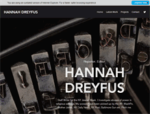 Tablet Screenshot of hannahdreyfus.com